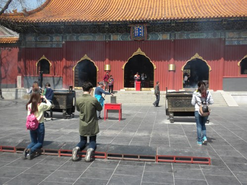 Worshippers at the Lama Temple
