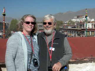 On top of the Johkang Temple, with the Potala Place in the background