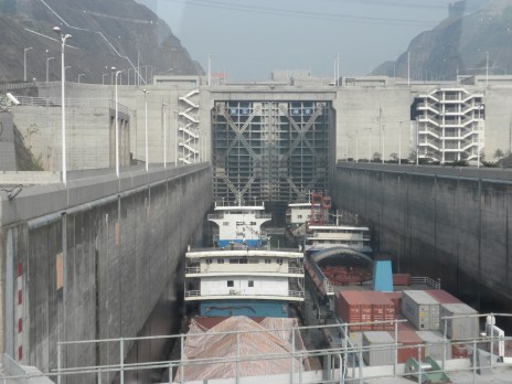 The locks, seen from above