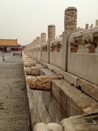 In the Forbidden City, even the drains are decorative.