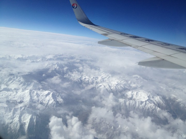 The view from our flight to Tibet
