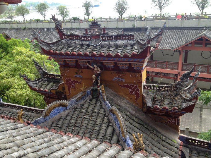 Part of the pagoda's roof
