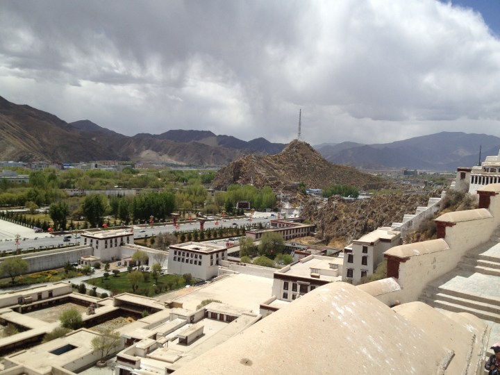 Mountains and rooftops, from the top of the Potala Palace