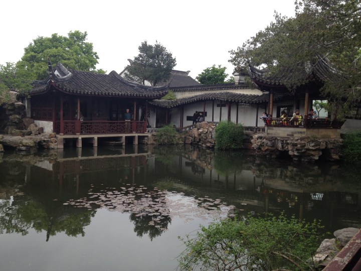 A pond in the Master of Nets Garden