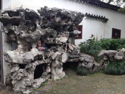 A rock formation popular for tourist photos