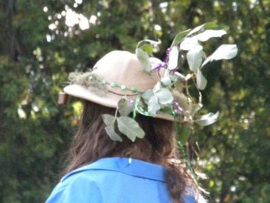Just some of the unusual headgear that cold be seen.