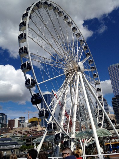 The Great Wheel, on the Seattle waterfront. We didn't ride. We just looked