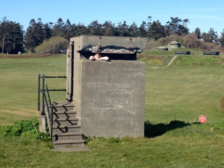 Sophia is a watchtower at Fort Casey State Park.