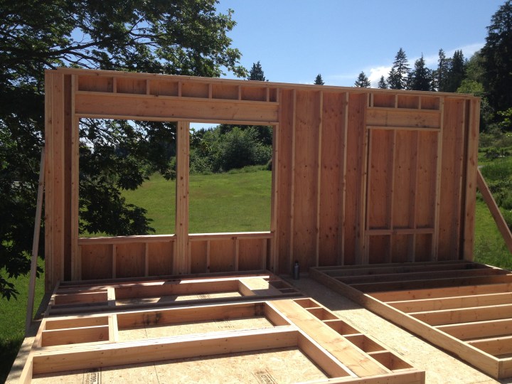 The outside wall of my study