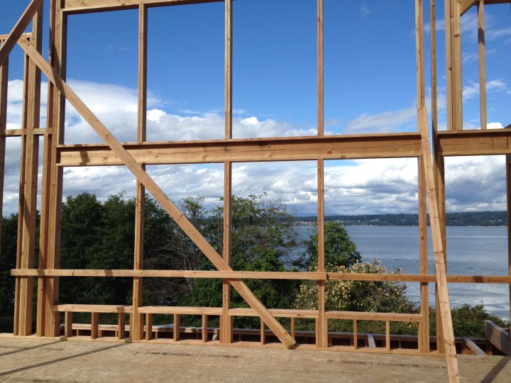 View from the living-room windows, Mount Baker not visible
