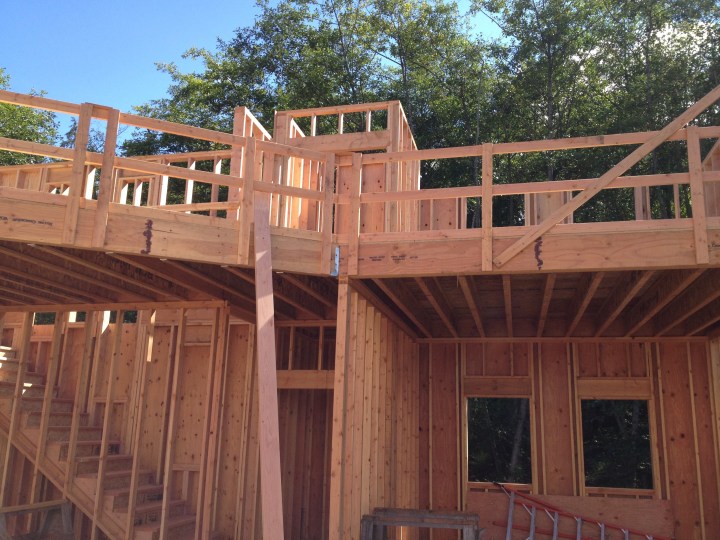 The loft seen from the living room