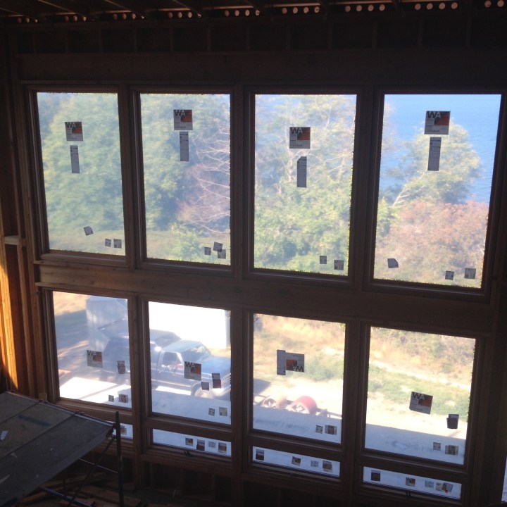 Living-room windows installed