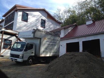 Whidbey Sun and Wind truck at the house