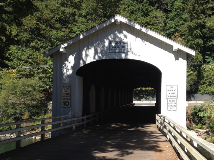 The Goodpasture covered bridge over the McKenzie