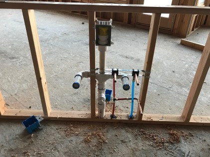 Kitchen rough plumbing