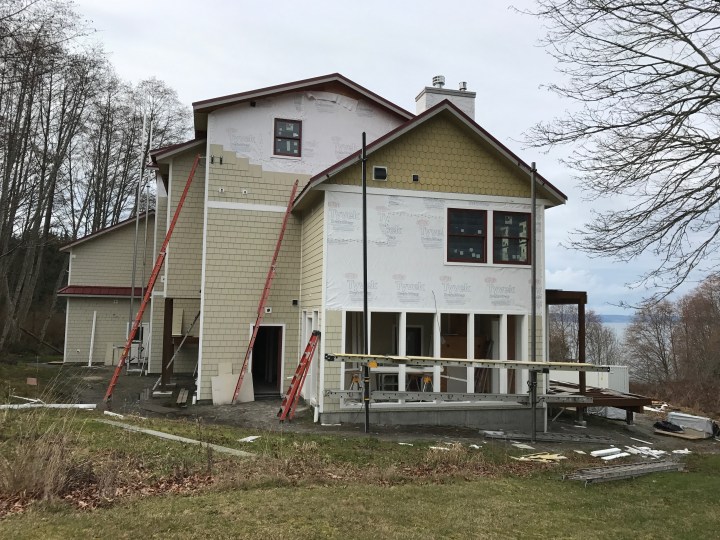 East side of the house