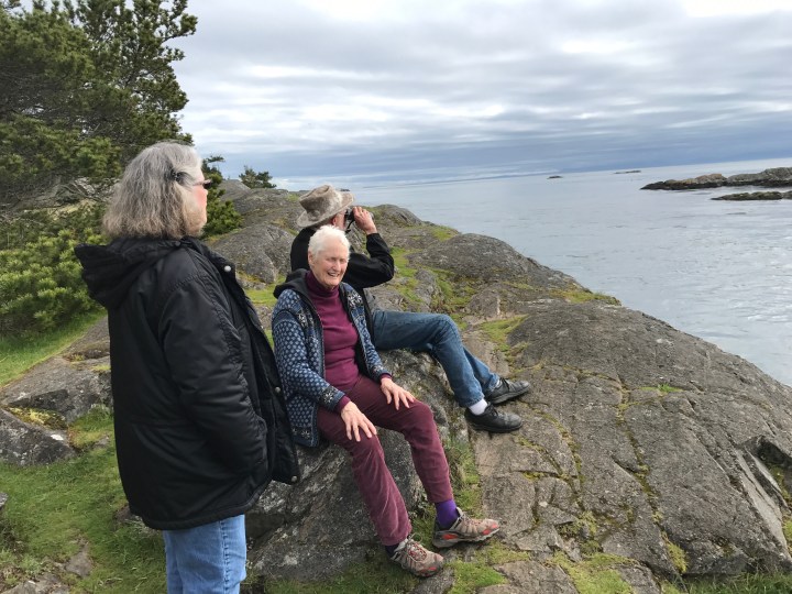 Robin, Kay, and George enjoying the sights