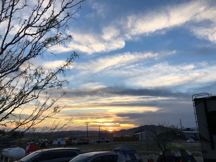 Sunset over Terlingua