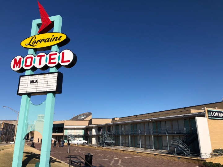 The Lorraine Motel, where Martin Luther King was assassinated, now the National Civil Rights Museum